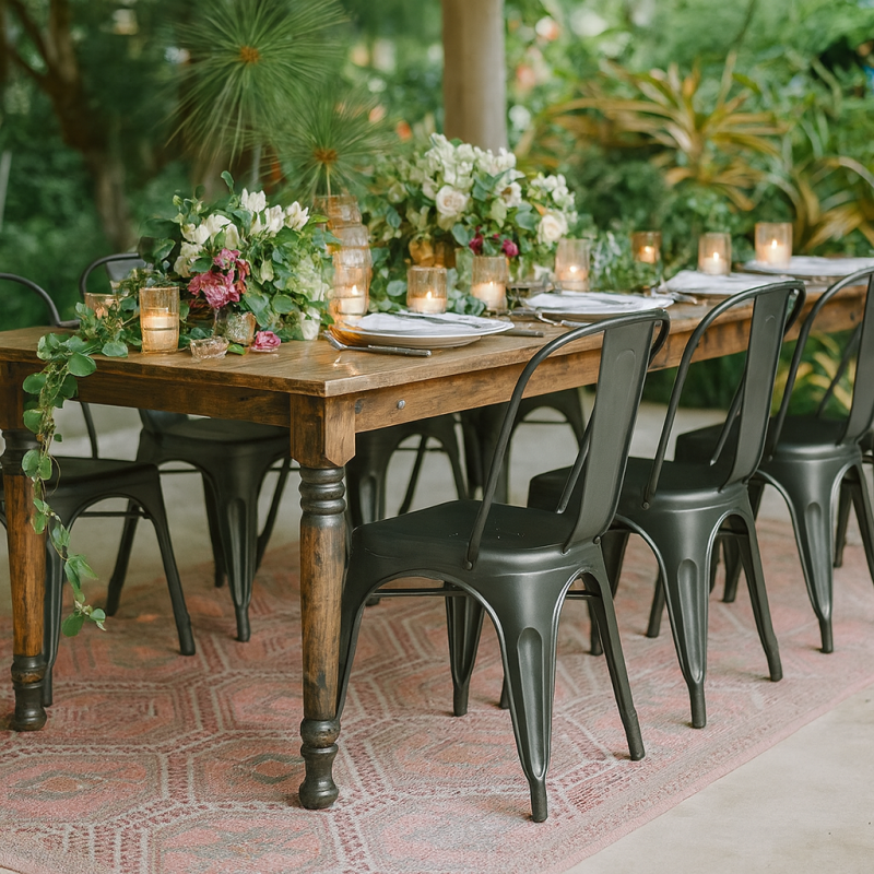 Стілець Толікс металевий чорний (TOLIXSBL)