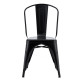 Стілець Толікс металевий чорний (TOLIXSBL)