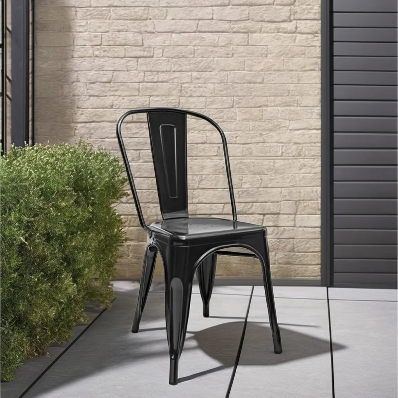 Стілець Толікс металевий чорний (TOLIXSBL)