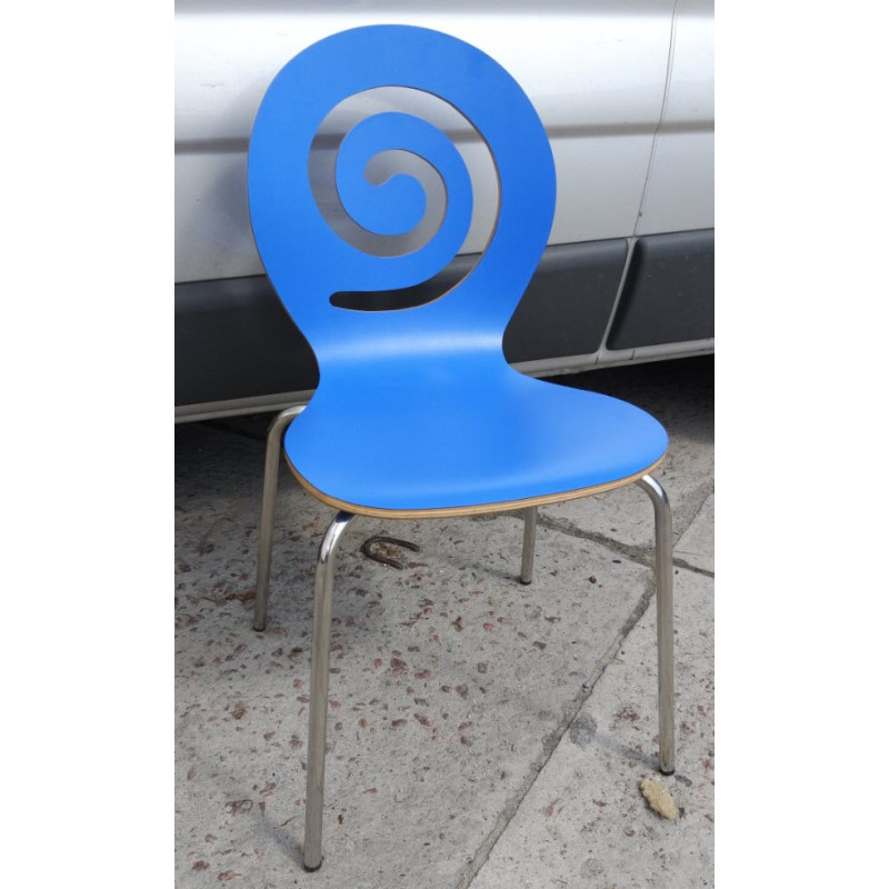 Стілець Лев дерев'яний блакитний (LEVBLU)