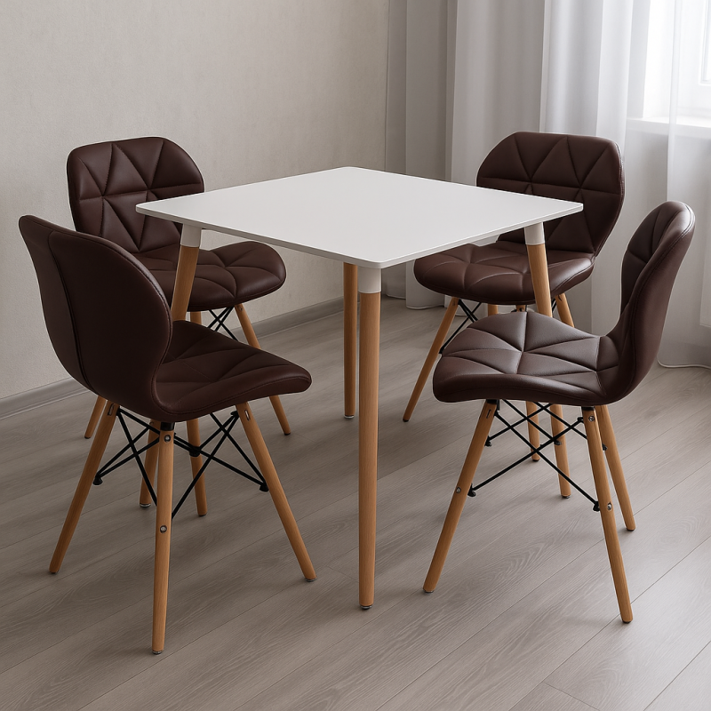 Стілець Старий м'який екошкіра коричнева (STARBR)