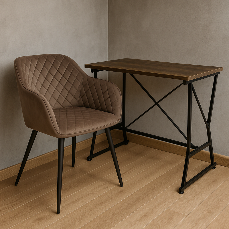 Стілець Арно м'яка коричнева тканина (ARNOBR)