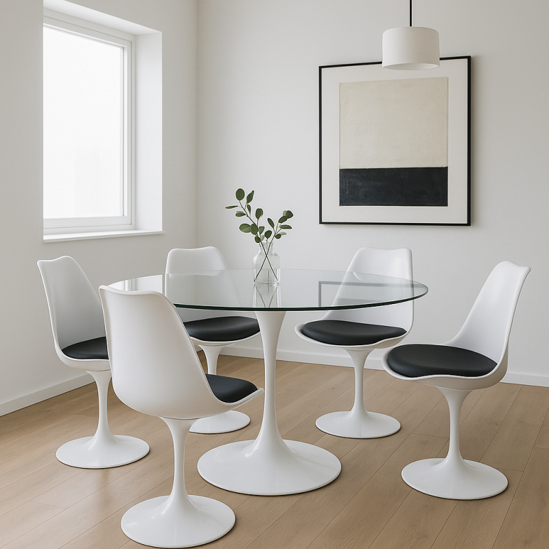 Стілець Тюльпан м'який дизайнерський (CHTULWBL)