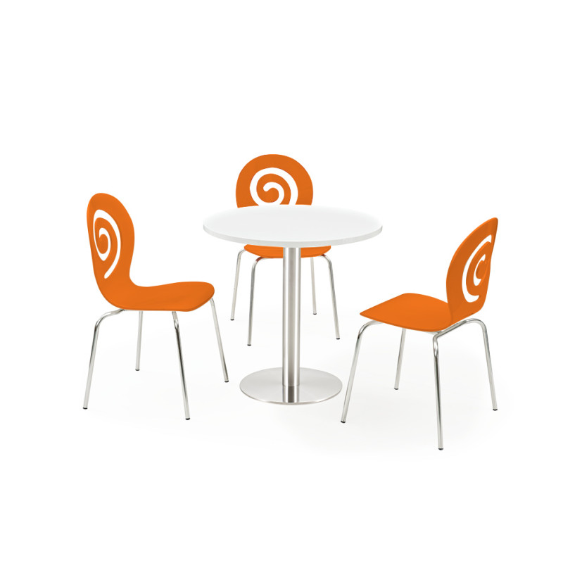 Стілець Лев дерев'яний помаранчевий (LEVOR)