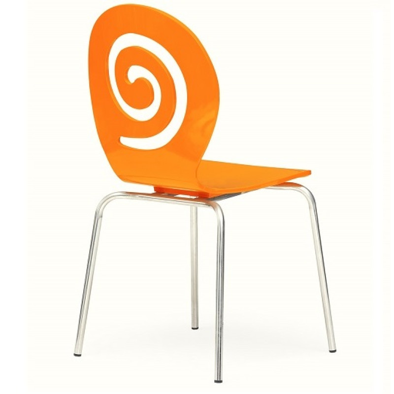 Стілець Лев дерев'яний помаранчевий (LEVOR)