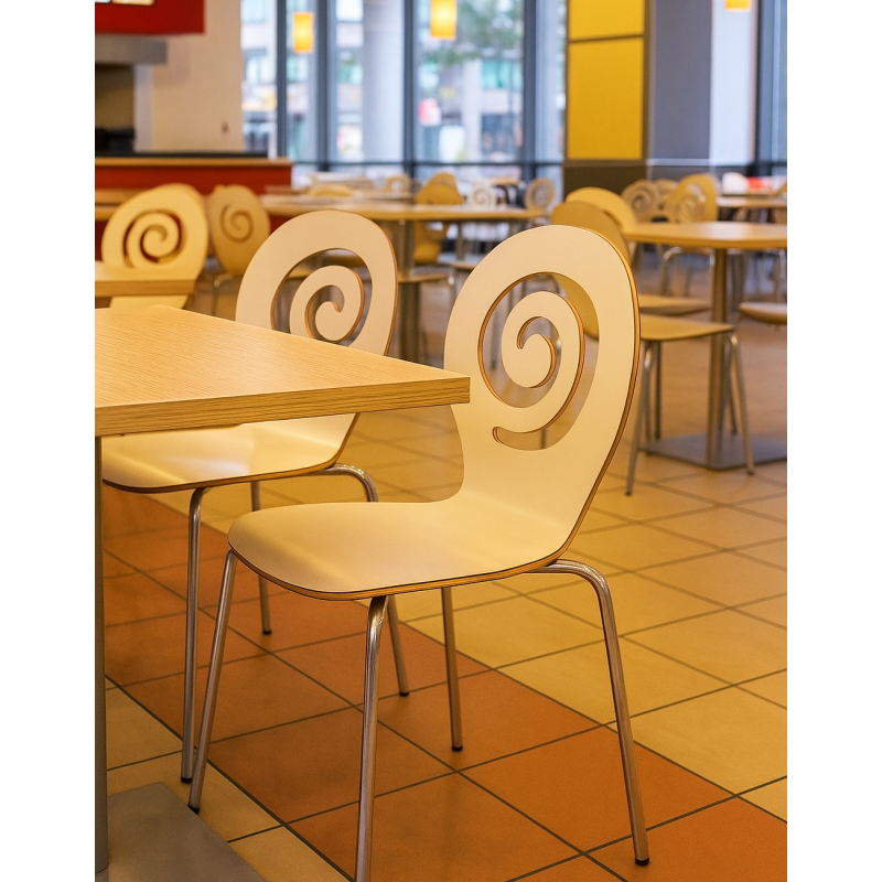 Стілець Лев дерев'яний білий (LEVWH)