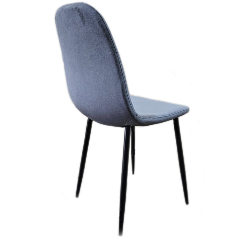 Стілець Нубук м'який тканина велюр (NUBGREYV)