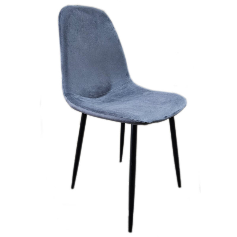 Стілець Нубук м'який тканина велюр (NUBGREYV)