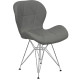Стілець Стар S металеві ніжки екошкіра сіра (STARGRS)