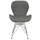 Стілець Стар S металеві ніжки екошкіра сіра (STARGRS)