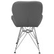 Стілець Стар S металеві ніжки екошкіра сіра (STARGRS)