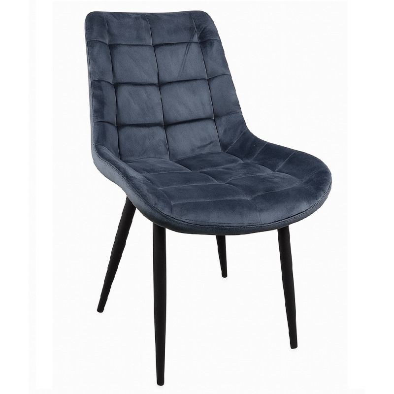 Стілець Гламур оксамит велюр сірий (GLAMGRE)