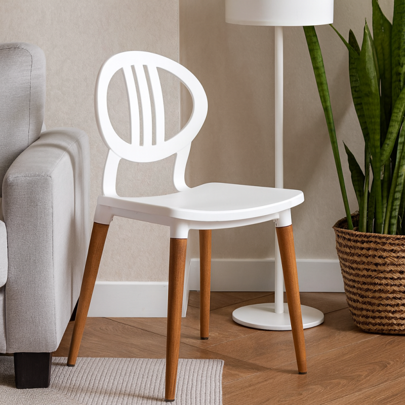 Стілець Турин пластиковий білий (TURINWH)