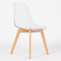 Стілець Лоренцо А пластиковий прозрачний (LOREА)