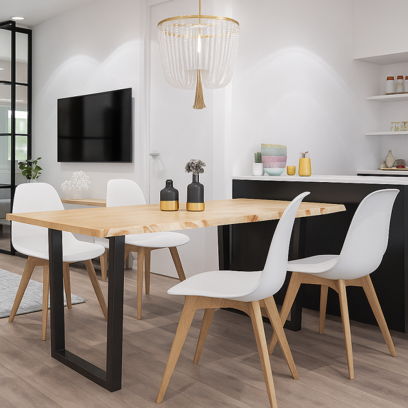 Стілець Лоренцо пластиковий білий (LOREWH)