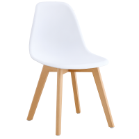 Стілець Лоренцо пластиковий білий (LOREWH)