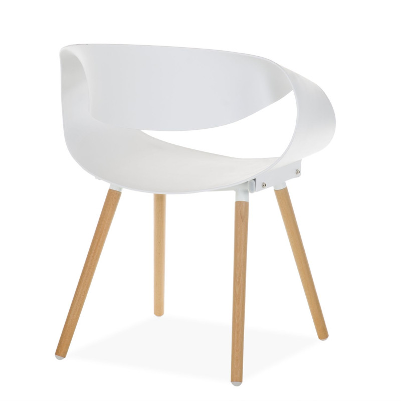 Стілець Берта пластиковий білий (BERTAWH)