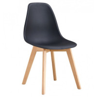 Стілець Лоренцо пластиковий чорний (LOREBL)