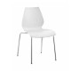 Стілець Лілі пластиковий білий (001018WH)