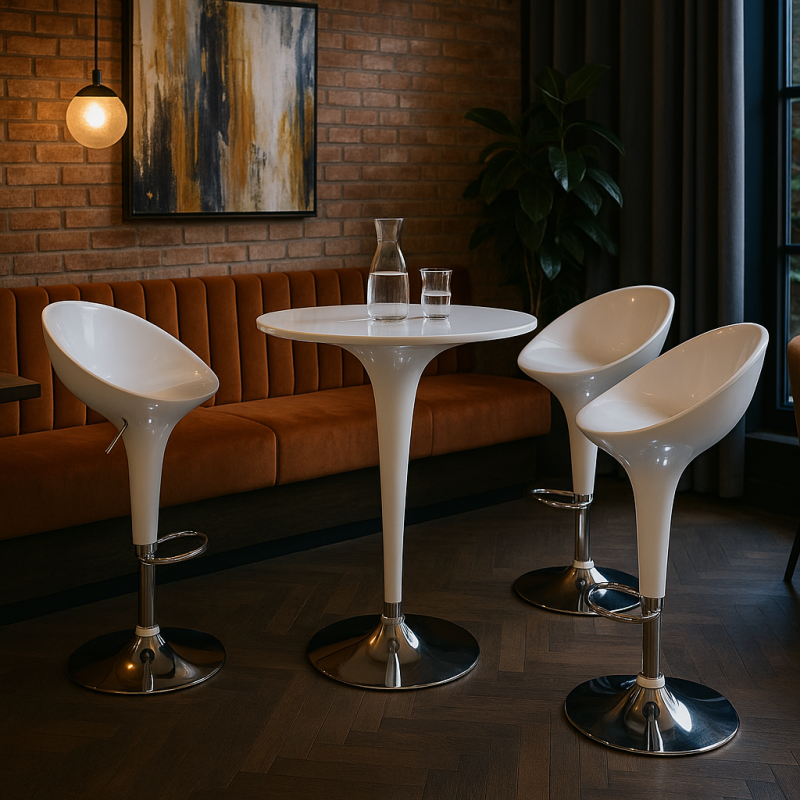 Стіл Панама круглий регульований по висоті д. 60 см (PANWH)