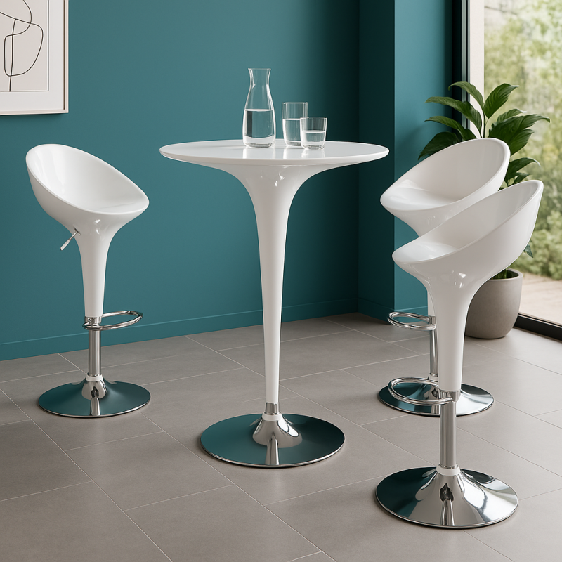 Стіл Панама круглий регульований по висоті д. 60 см (PANWH)