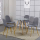 Стіл Імз Eames скляний круглий д. 80 см (TEAMESW)