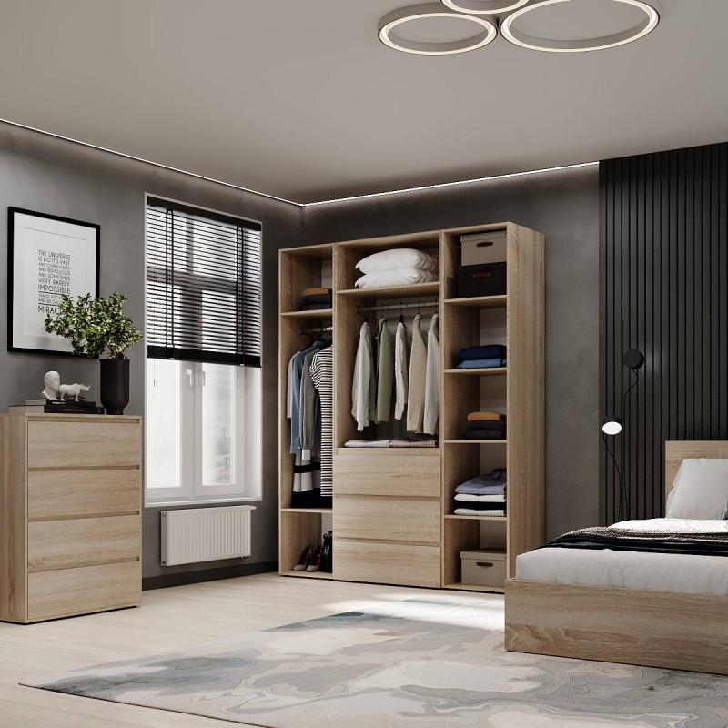 Шкаф распашный комбинированный №1 ART IN HEAD Light Дуб Сонома (LTK0113000000)