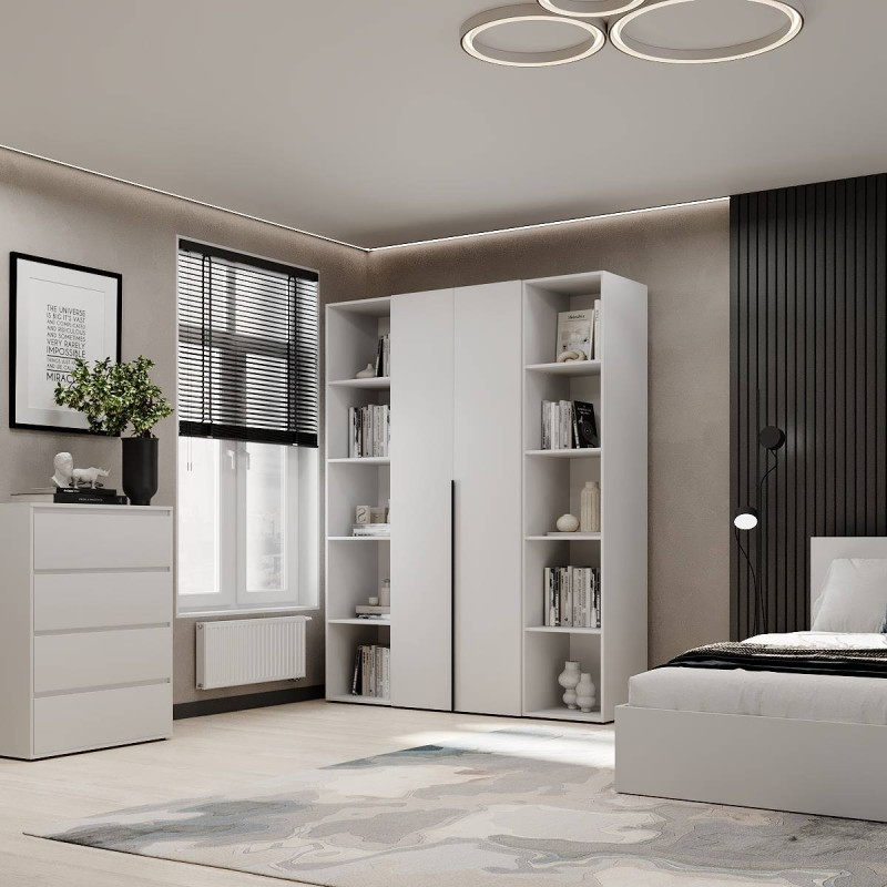 Шкаф распашный комбинированный №15 ART IN HEAD Light Белый бриллиант (LTK0151000000)