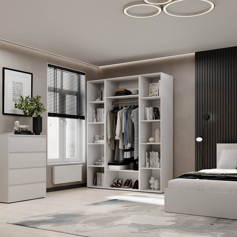 Шкаф распашный комбинированный №15 ART IN HEAD Light Белый бриллиант (LTK0151000000)