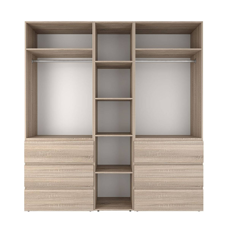 Шкаф распашный комбинированный №6 ART IN HEAD Light Дуб Сонома (LTK0613000000)