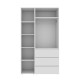 Шкаф распашный комбинированный №7 ART IN HEAD Light Белый бриллиант (LTK071000000)
