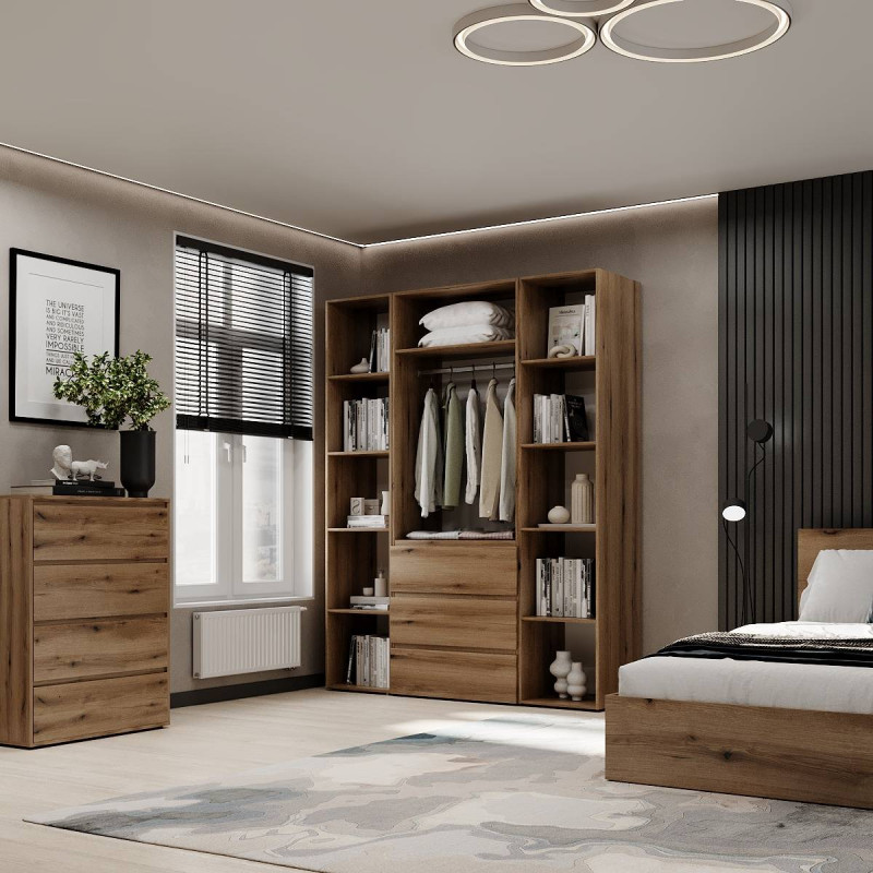 Шафа розстібна комбінована №9 ART IN HEAD Light Дуб Евок (LTK0910000000)