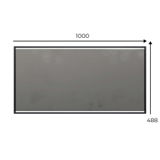 Дзеркало Ascet Чорний металевий каркас (AS01010000030)
