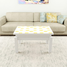 Стол-трансформер B-Fly Print 15 Белый бриллиант/Белые ноги (101015916)