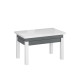 Стіл-трансформер B-Fly Glass Графіт/Білі ноги/Біле скло (TB10070700111)