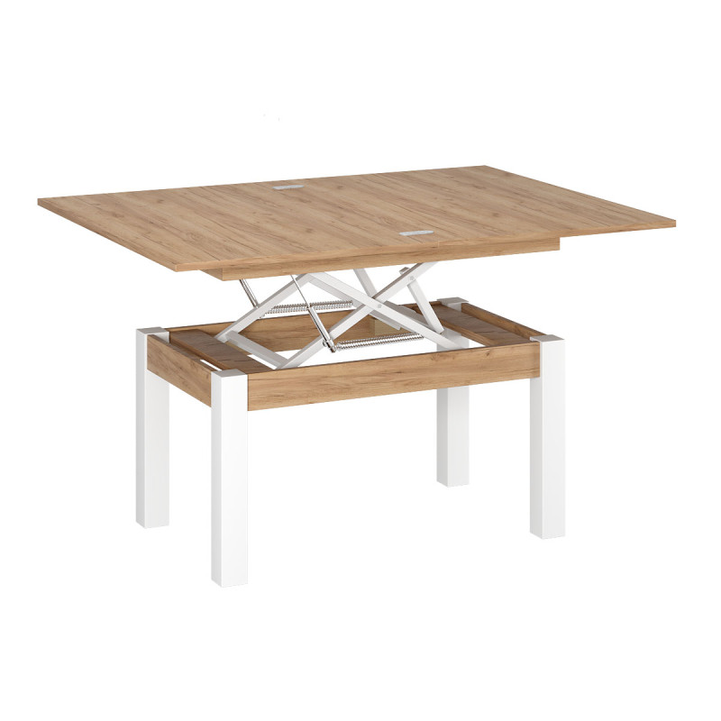 Стіл-трансформер B-Fly Дуб крафт золотий/Білі ноги (TB09121200110)