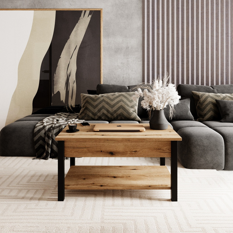 Стіл-трансформер Desk 2.0 940*540*450 Дуб Евок/Чорний (TB14100000030)