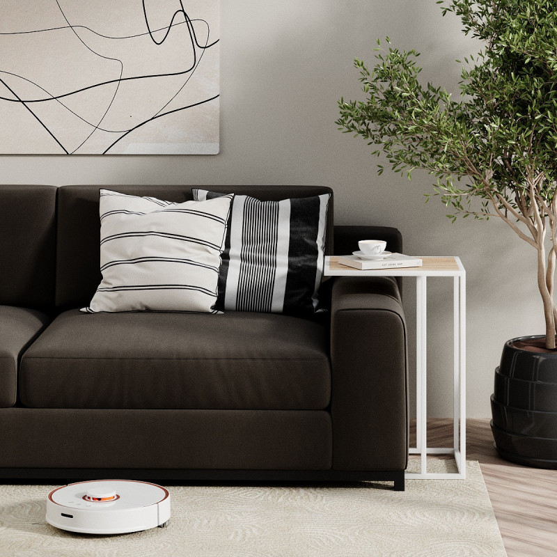 Стол придиванный Fiji Double 430х630х350 Белый/Дуб сонома (TB06130000010)