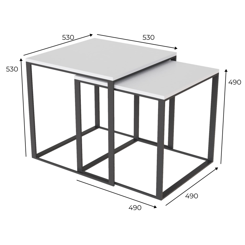Стол журнальный 2 в 1 Ascet Ателье светлый (AS14040000030)