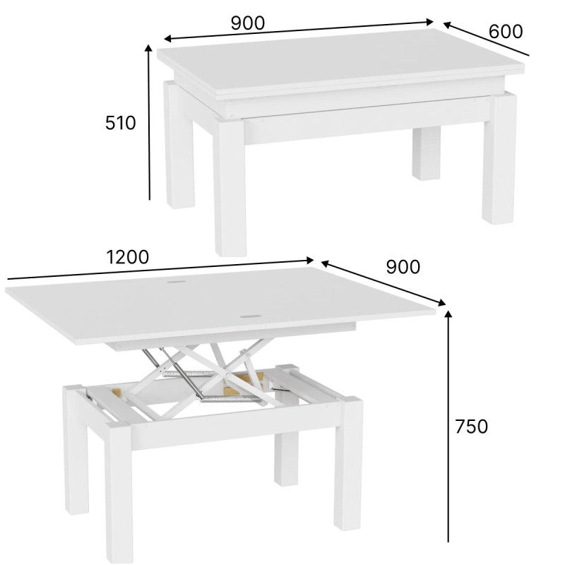 Стіл-трансформер B-Fly Гікорі Рокфорд світлий/Венге ноги (TB09060600230)