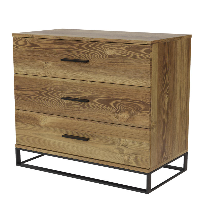 Комод 800 Ascet Дуб Барокко янтарный (AS06080000030)