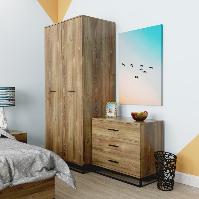 Комод 800 Ascet Дуб Барокко янтарный (AS06080000030)