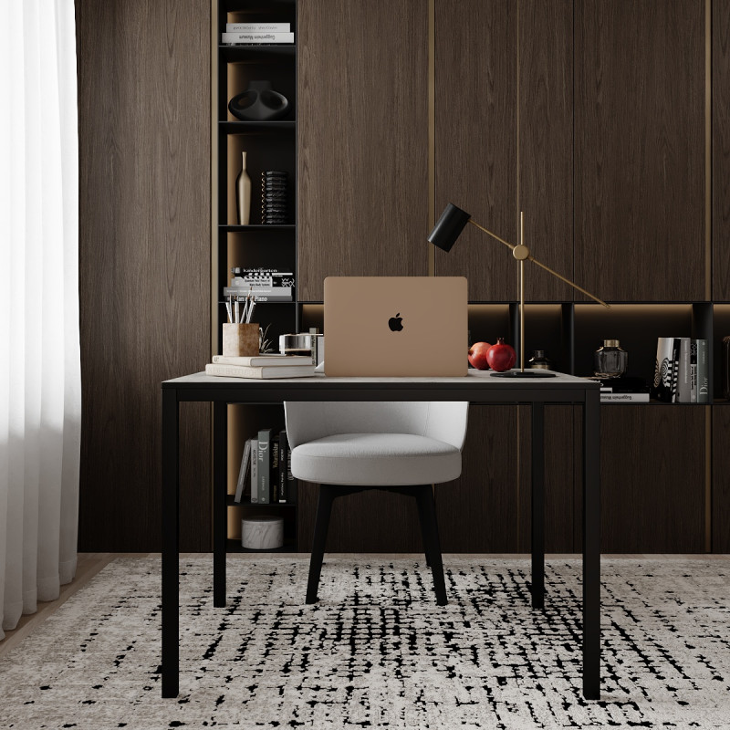 Письменный стол Brevity Loft mid 900х750х670 Ателье светлый/Черный металл (TB02040000030)