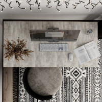 Письмовий стіл Brevity Loft standart 1400х750х670 Ательє світлий/Білий метал (TB04040000010)