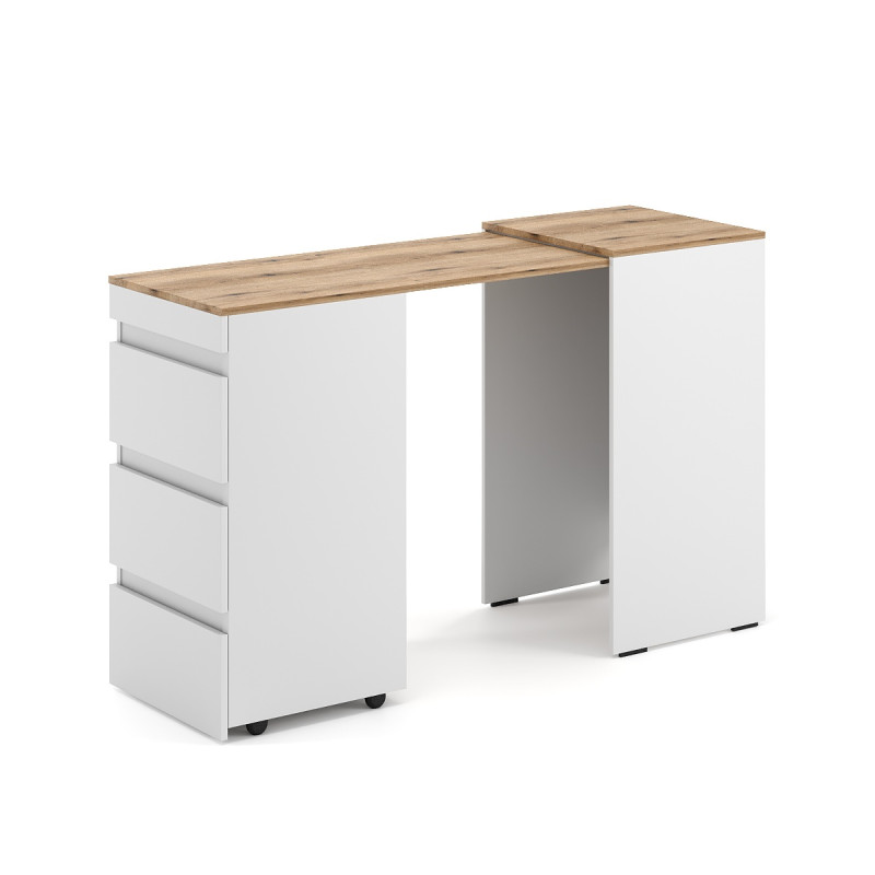 Комод-трансформер Molli 500х450х756 Белый бриллиант/Дуб Эвок (TB01011000000)