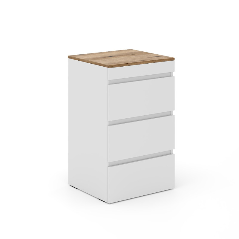 Комод-трансформер Molli 500х450х756 Белый бриллиант/Дуб Эвок (TB01011000000)