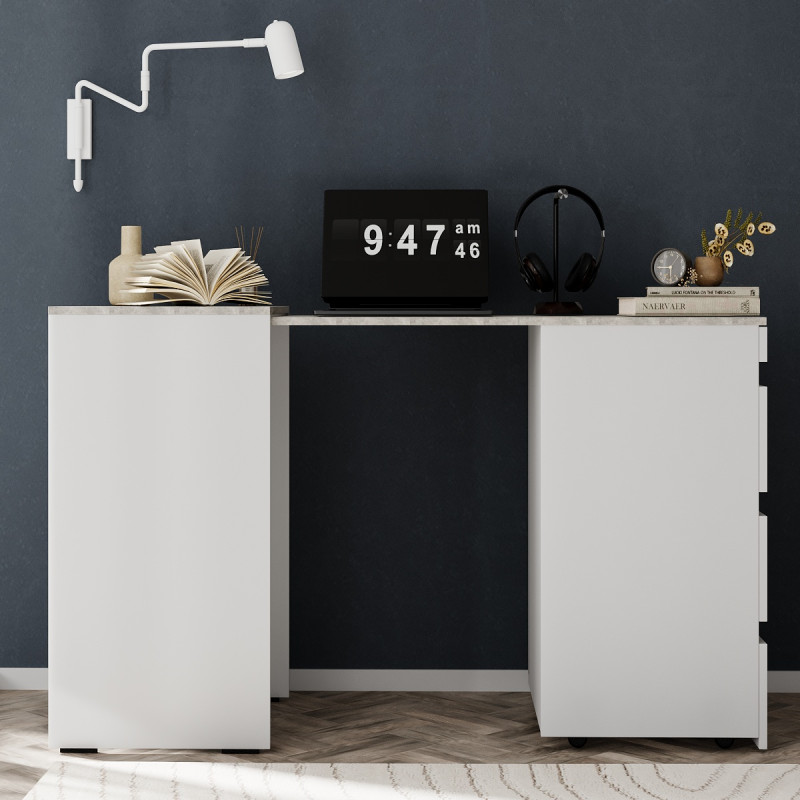 Комод-трансформер Molli 500х450х756 Белый бриллиант/Ателье светлый (TB01010400000)