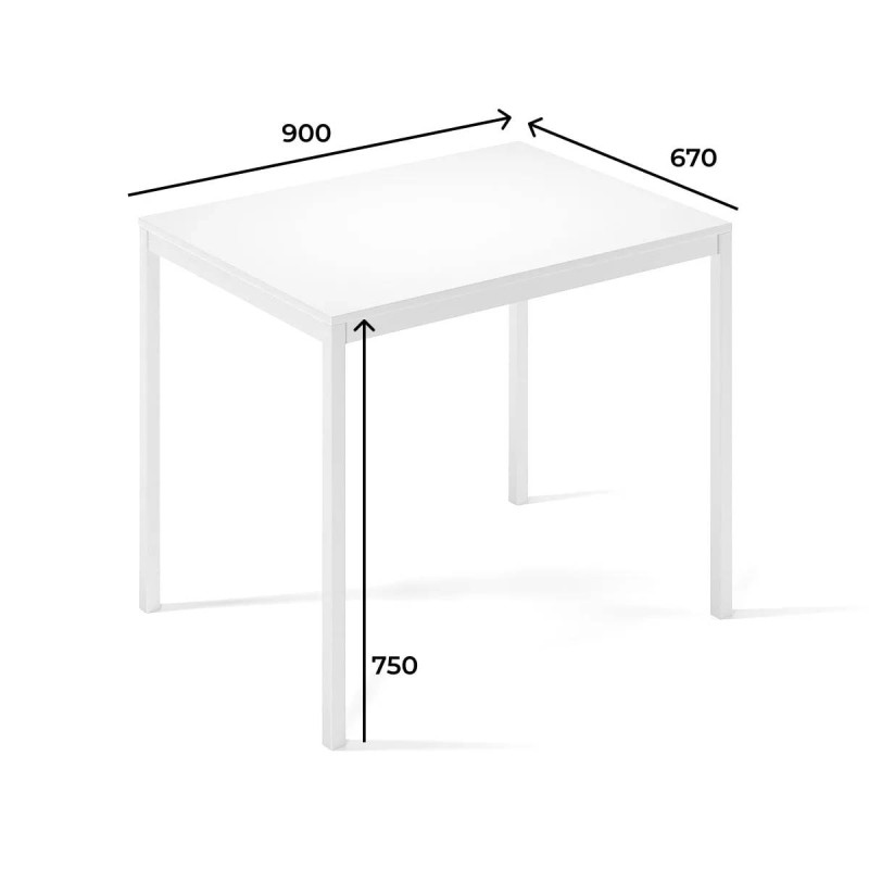 Письменный стол Brevity Loft mid 900х750х670 Ателье светлый/Черный металл (TB02040000030)