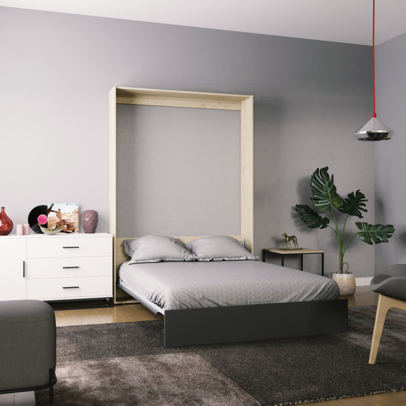 Кровать-трансформер Mitra 1,4К - Дуб сонома/Ф - Антрацит (SM01130200000)