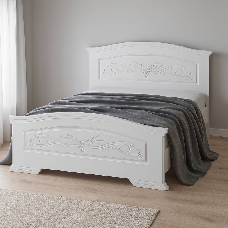 Ліжко 1,6 ІНЕСА 1795х1125/530х2050 Білий супермат (302070801)